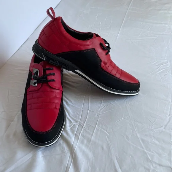 Shein Men’s Red & Black Lace-Up Dress Shoes | EU 40 / US 7 | NWT - Picture 6 of 6